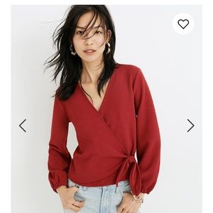Madewell crepe wrap top
